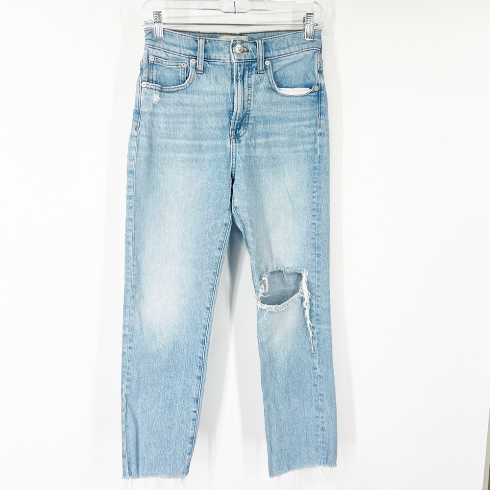 Madewell The Perfect Vintage Jeans in Coney Wash Destroyed Edition